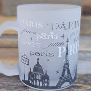 PARIS Frosted Glass Mug Tea Cup